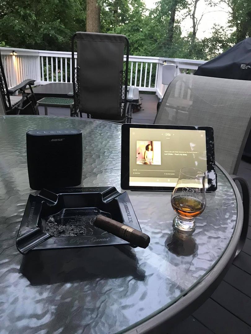 A good cigar, a little Buffalo Trace and a lot of Garth Brooks makes the day so much better!