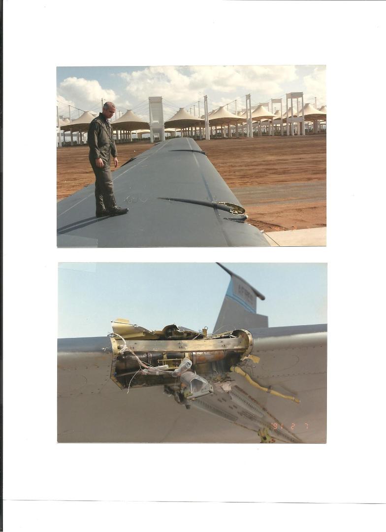 KC135 Eng Fail. Lost in flt. made safe landing