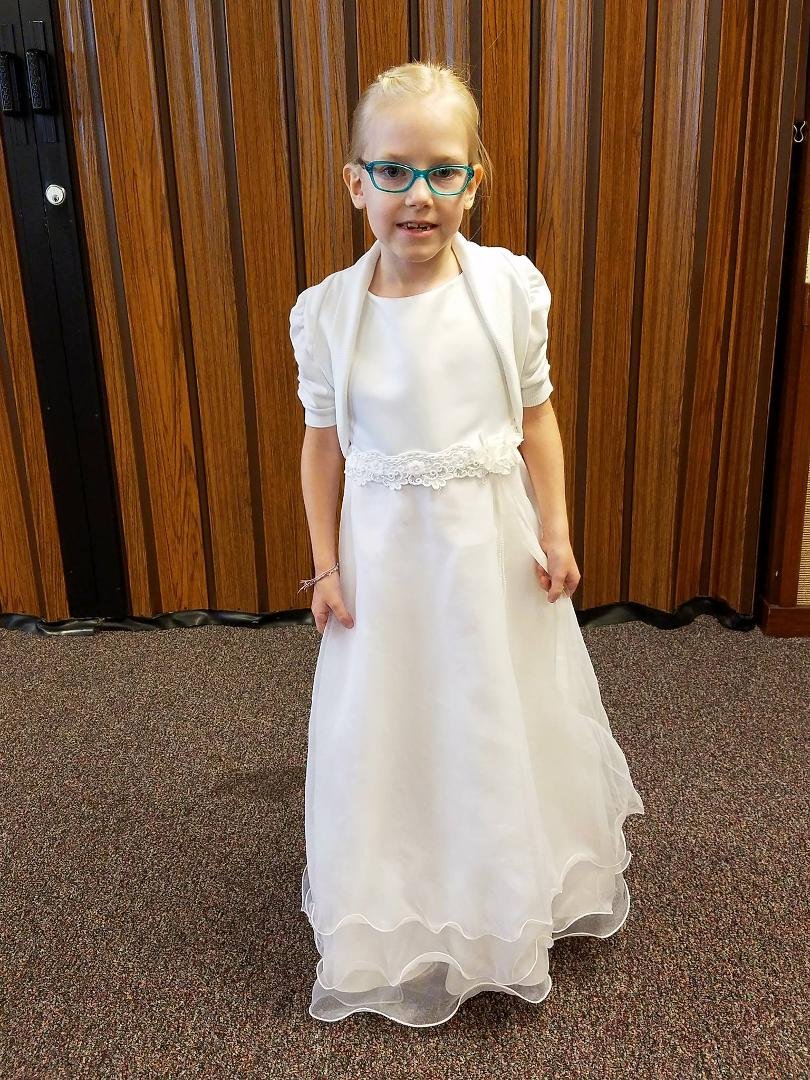 Reagan Ashley Evans was baptized and confirmed the newest member of The Church of Jesus Christ of Latter Day Saints today. We're all happy for her!