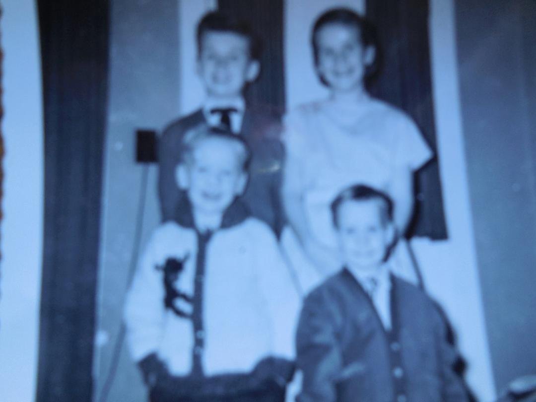 Here is a picture of all of my children in Florida in 1960 all ready to go out to dinner.