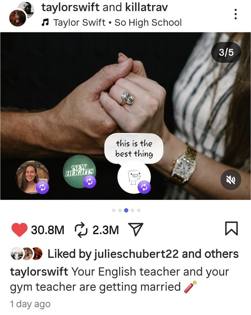 In just 1 day, she has 30.8 million likes on Instagram