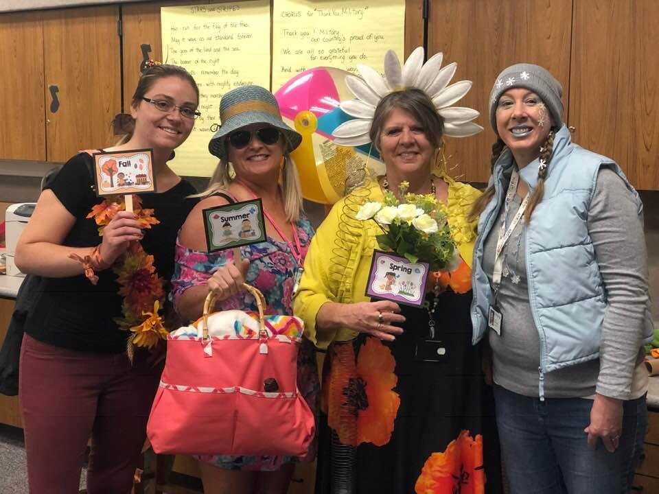 Riverside’s Rotation teachers as the Four Seasons.