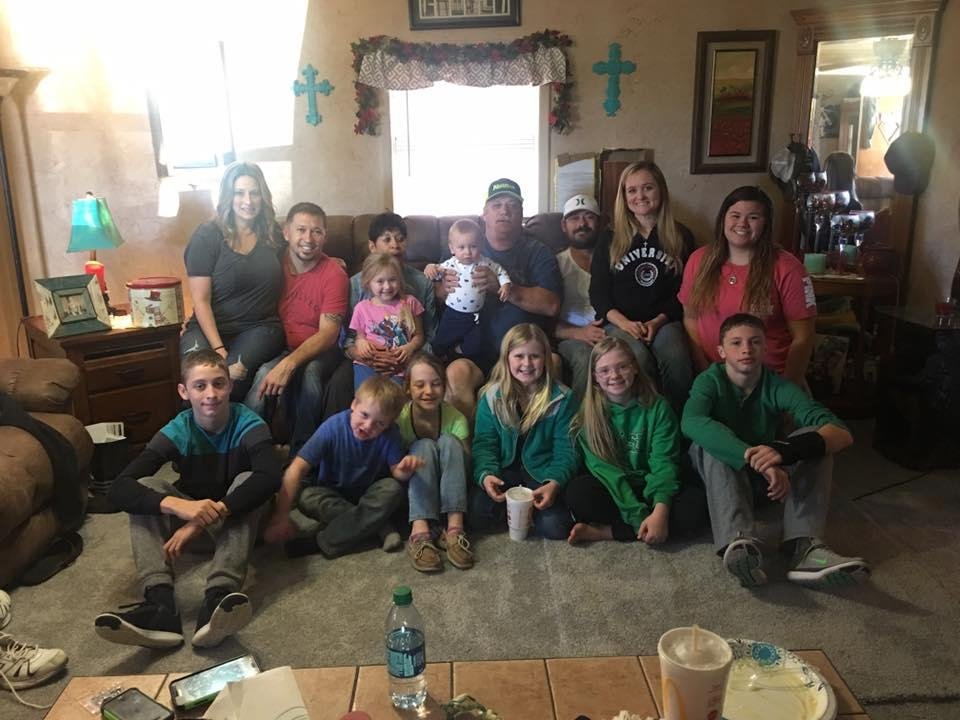 The whole Wright bunch minus my son Artie and my oldest granddaughter Baylee, Happy New Year