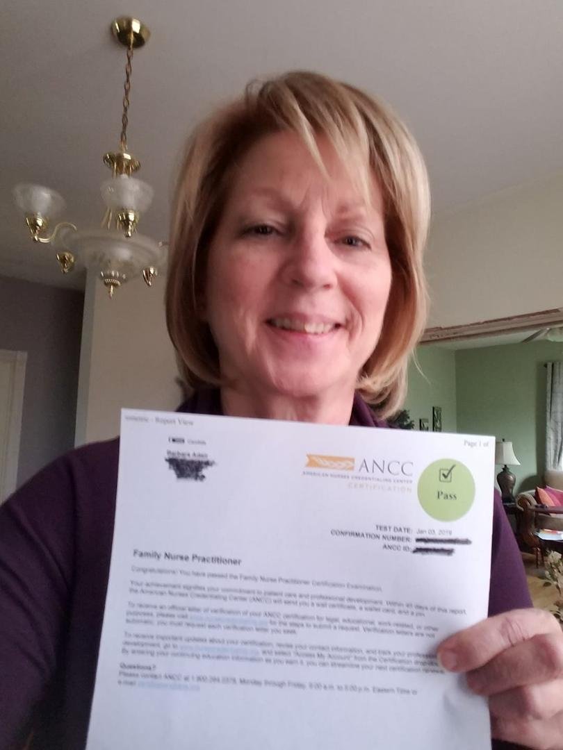Official, I am now Family Nurse Practitioner, Board certified.
