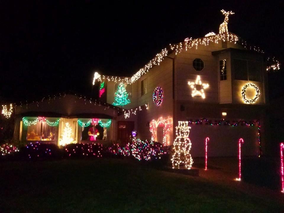 Christmas at John's with my girls and grandkids wow he decorates every Christmas...Great job John