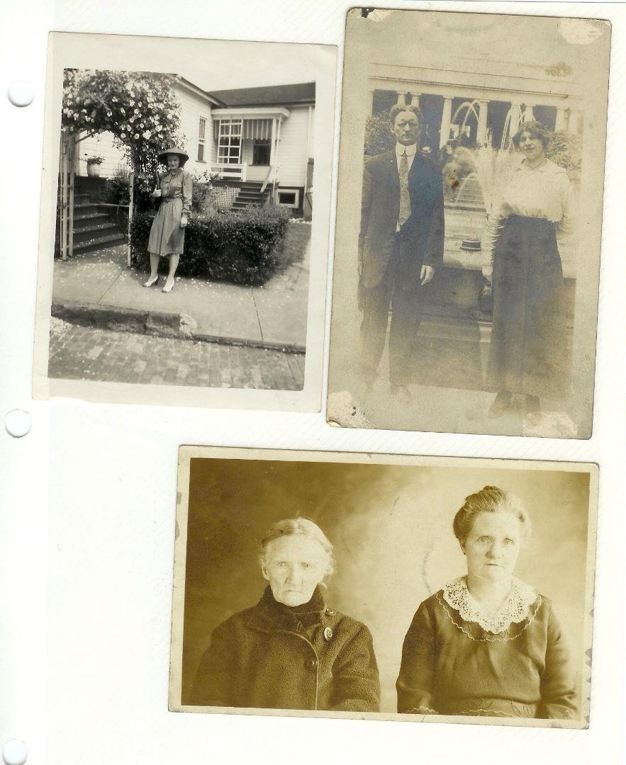 My dad's house and some old pictures of the family