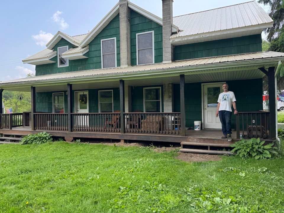 Steve and his 70 acre farm.