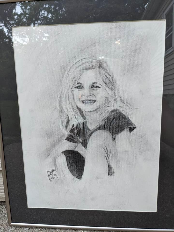Drew my Grandchild Claire for her 9th birthday!