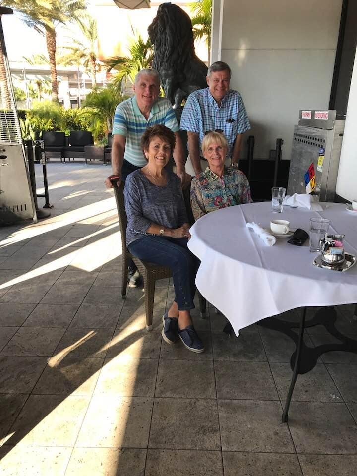 Great luncheon reunion. We met 10 years ago on a CIE tour of Italy. Happy Birthday Lenny ! Here to our next trip together