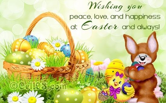 Wishing you and yours a very Happy Easter and a healthy Spring and Summer