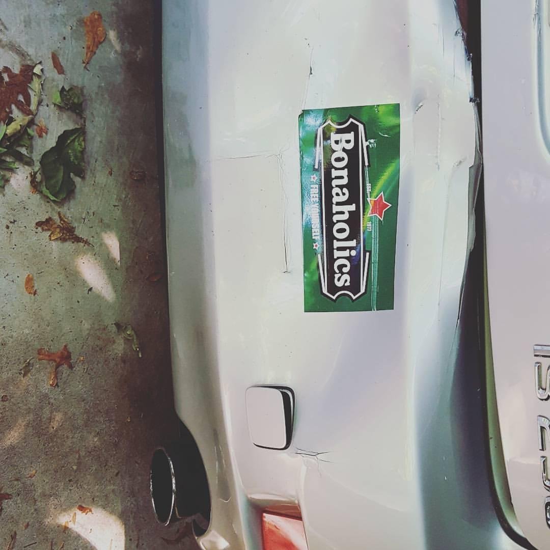 So sad to say goodbye to my Bonnaholic sticker and Lexus. Totaled.