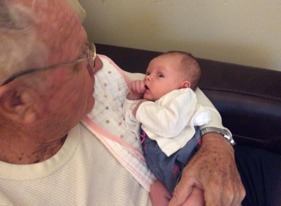 The women were not doing a good job, so Pop Pop had to take over.
