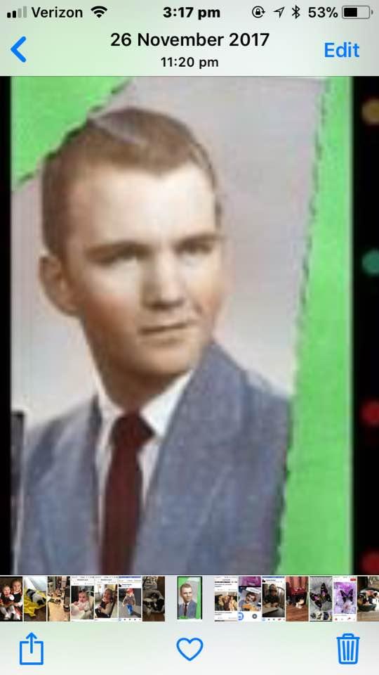 Scott schwebke, earlier this week you posted a picture of yourself, don’t know how old you were in that picture here is one of me at 21yrs of age. When my family saw that picture of you they said omg dad that looks like you