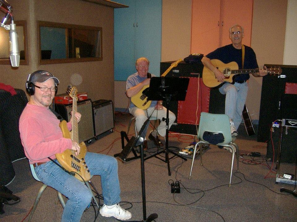 Tom Mathis Picking with Larry Sanger and Tom Thelen 2011 at Sam Phillips Studio in Memphis Tennessee