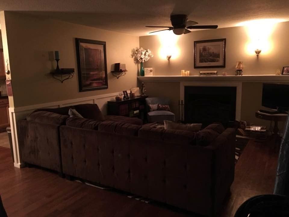 We redid our living room today GiGi is so talented at decorating. Always makes our home feel warm and welcoming.