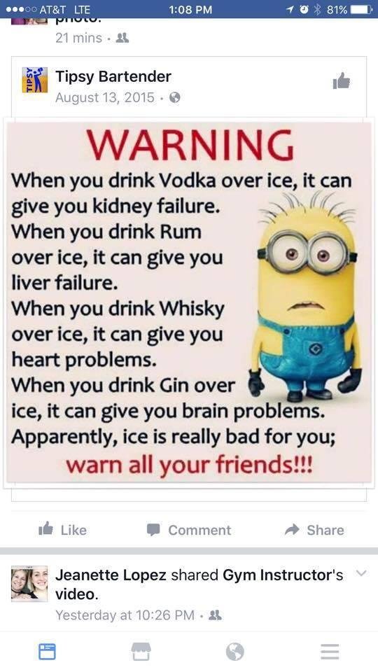 It has to be the water made into ice and tested bt the FDA.