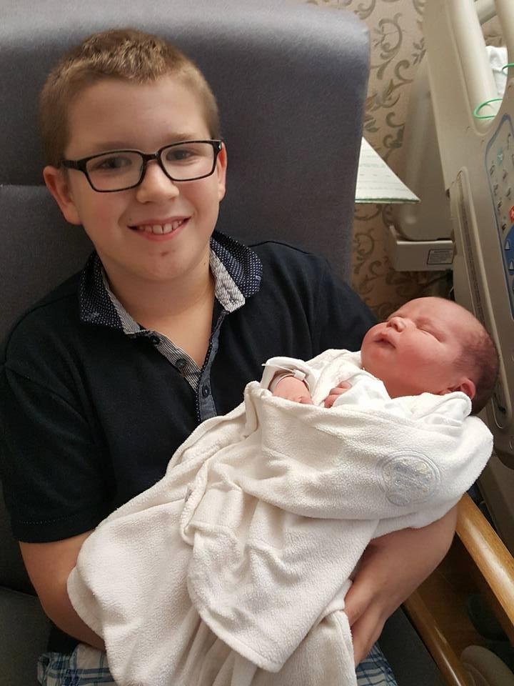 Seth with his little brother