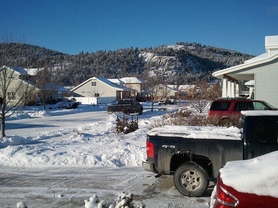 Beautiful day in Kalispell.Mt. Finally some sun!