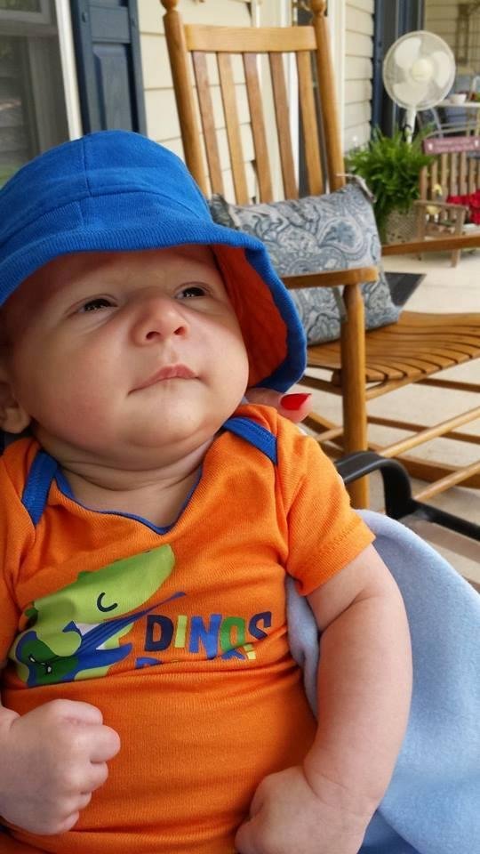 My little porch swingin' buddy. From last summer.