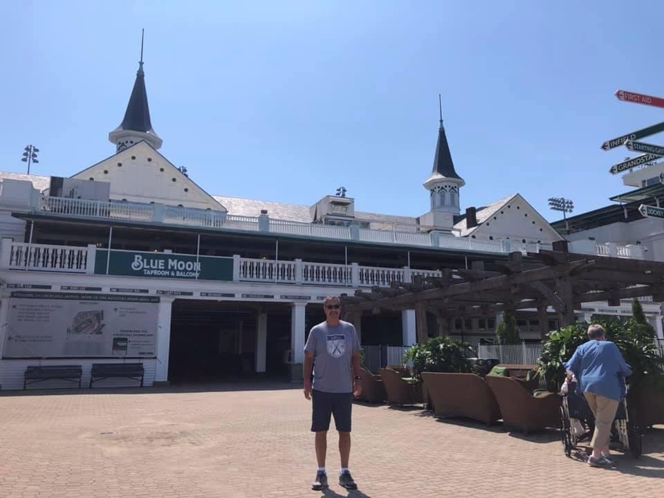 Visiting Churchill Downs.