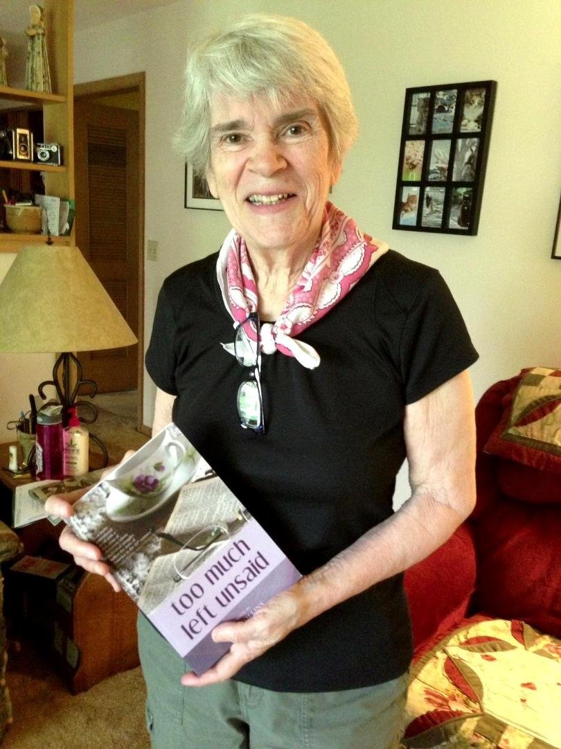 Author holding printed book. Big news is that it is now available online as well: Amazon, Barnes and Noble, or check where you buy your ebooks.