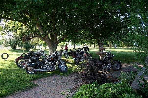 Coolin down at our pad after the Poker Run