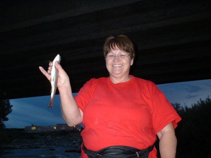 Bigger than the one I caught. Way to go Ruth