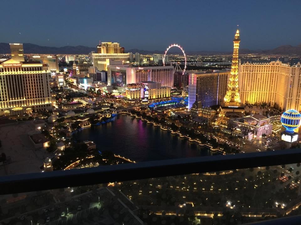 Beautiful night in Las Vegas... Great view from my room at the Cosmopolitan.