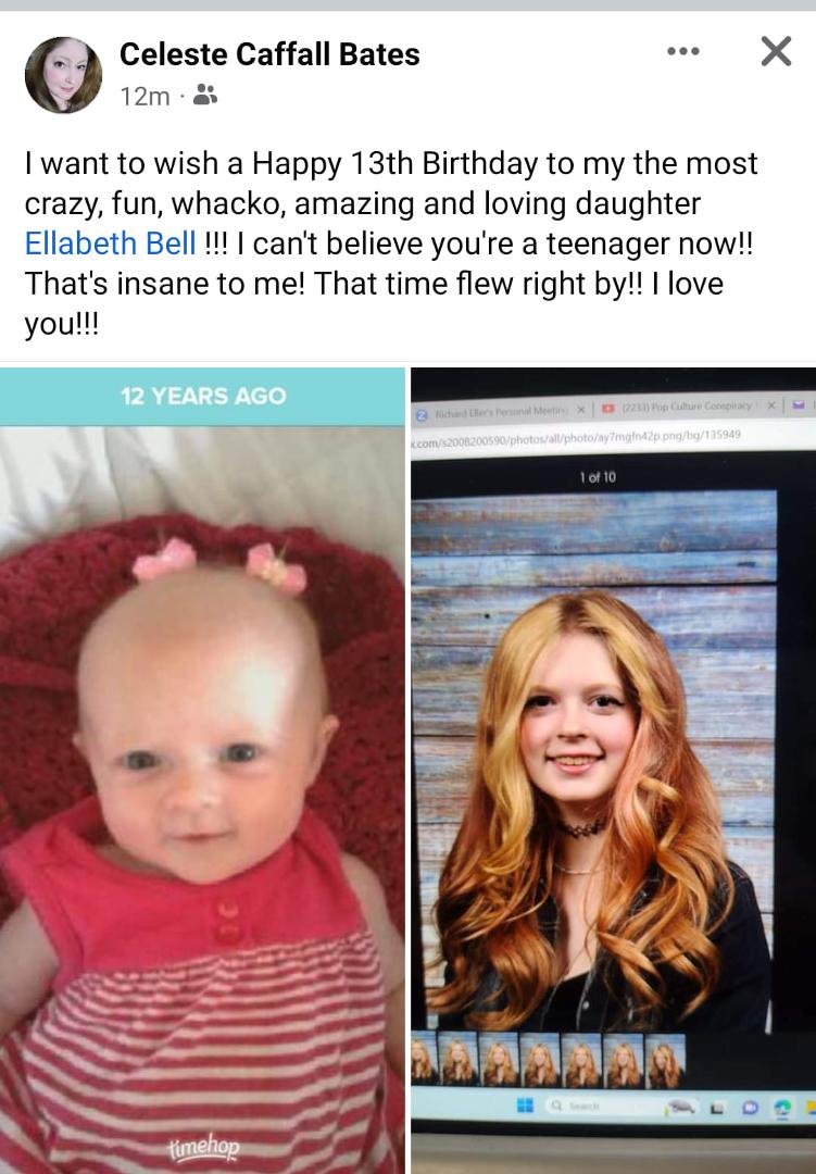 Today is my Granddaughter Ella's Birthday. She officially becomes a teenager. She was beautiful as a baby, and is a beautiful teenager today. Happy Birthday Ella.