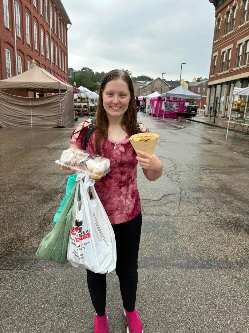 Went to farmers market with my daughter Katie Lynn Ludwig