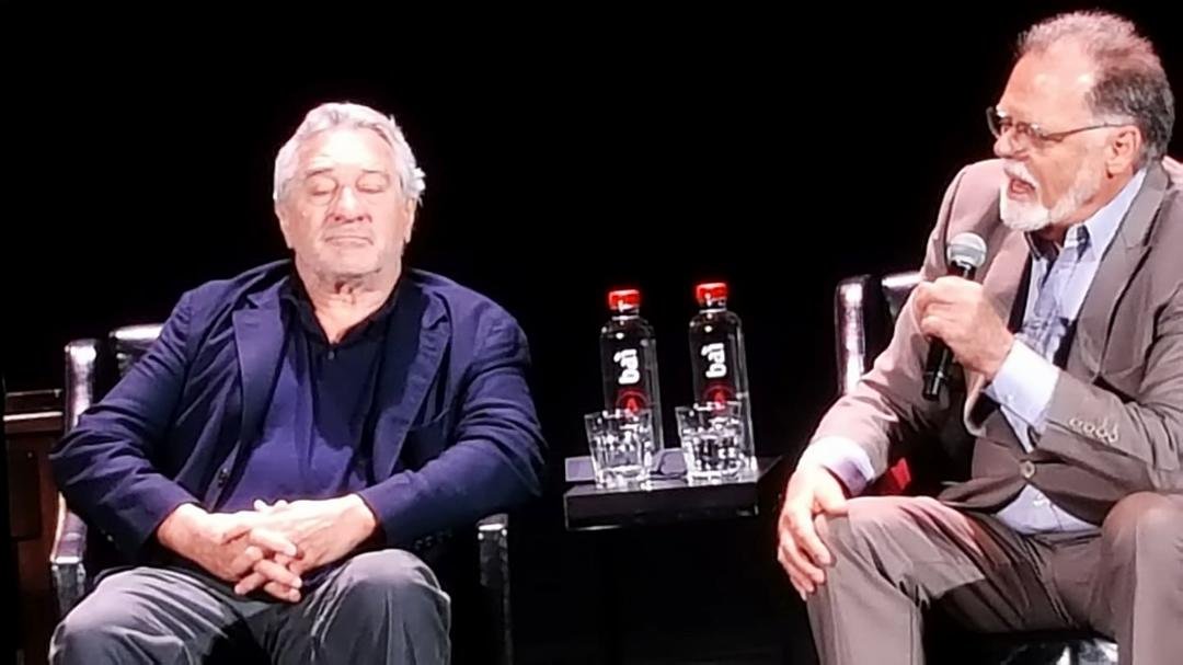Robert DeNiro with facilitator Taylor Hackford