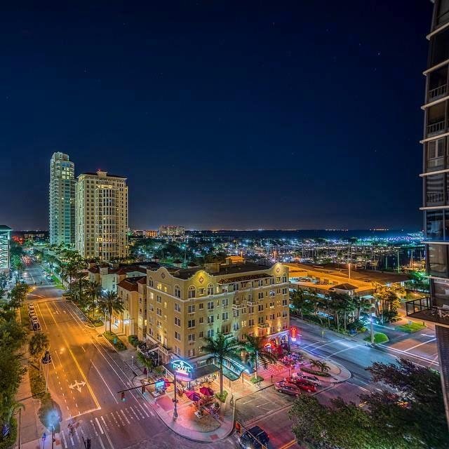 Aerial view of St. Pete. Our city has sure changed in the last few years. It is a very busy place.