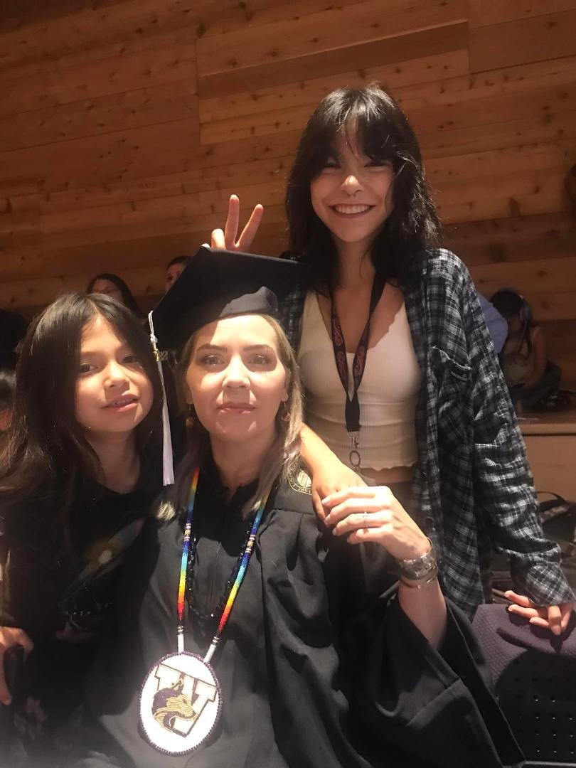 UW graduation fun with granddaughter Jessica Parker and great granddaughters Nya and Nani