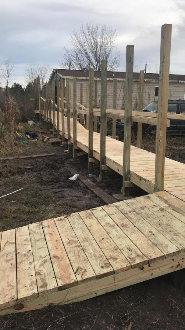Thank you to everyone who help me after the accident. I will mention a few. My oldest daughter for taking care and putting up with me for the last two weeks. My son and his family for building a fantastic ramp system so we