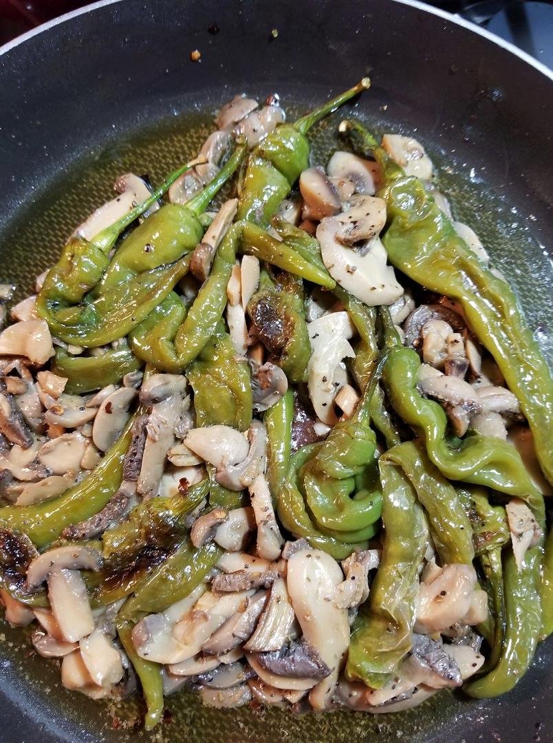 Just did me a batch of cawhorn peppers and mushrooms good stuff