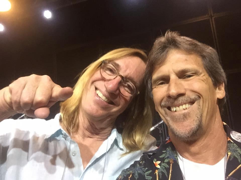 Chuck Ainlay (engineer and producer for Mark Knopfler, George Strait, Lady Antebellum and many more) and me after the last session. I was a bit star struck, but just a great guy.