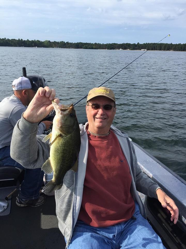 Fishing on Huber lake with daughter and son-in-law
