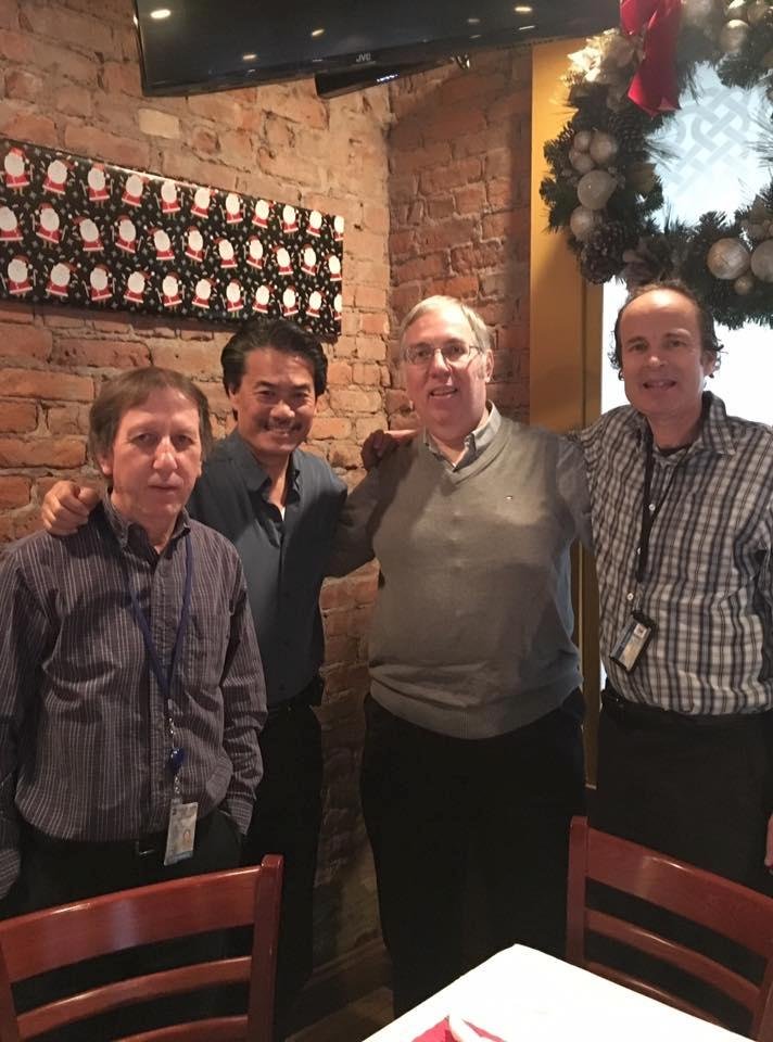 Just a follow up pic from yesterday's Retirement Luncheon for my buddy Marc. Standing with 3 great guys who I have worked with for over 25+ yrs. Dominic, me, Marc and Kenny.