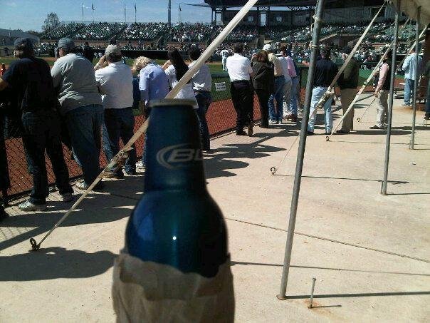 Reckling Park, Rice U., Beer Garden...cold beer, beautiful day and baseball, finally. Maybe one day the Astros will be as good as the Owls.