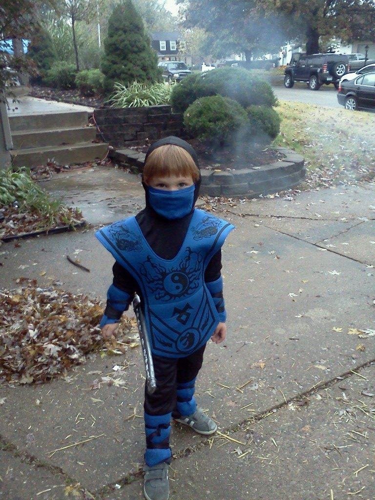 My little Ashton in his costume so cute.