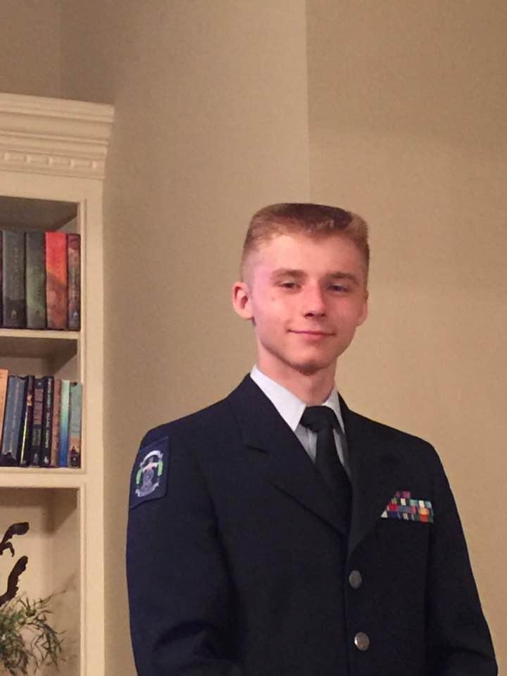 Mike in his spiffy uniform
