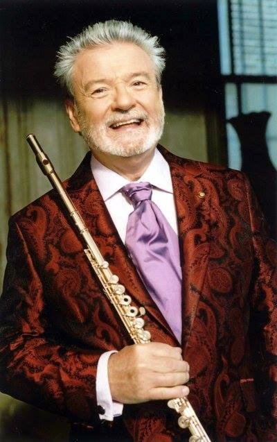 So excited, I just purchased tickets for David and Good Friend Beatrice and of course, me , to see Sir James Galloway, Flutist at the Kennedy Center in March.
an Irish virtuoso flute player from Belfast, nicknamed "Th