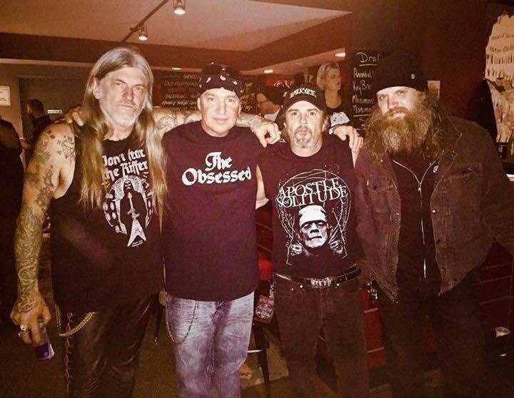 Me and the guys from the Obsessed at the Metro Gallery Friday!!They had a great f!!!show!!!🤘