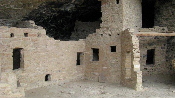 Indian houses in the clifs in Mesa Verde