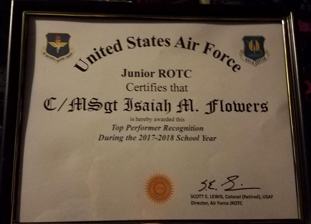 He's only half way through his 2nd year and I think he has out done most of us alumni. I am a very proud Mom and former cadet.