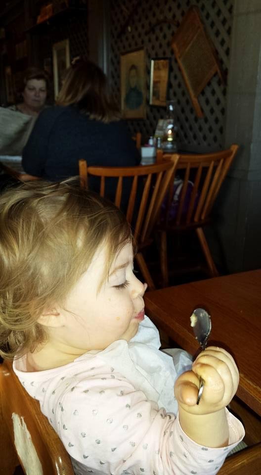 Dinner at Cracker barrel. ...yummy