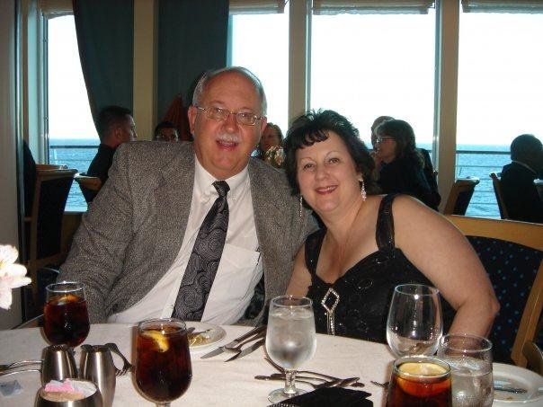 Elise & I at dinner