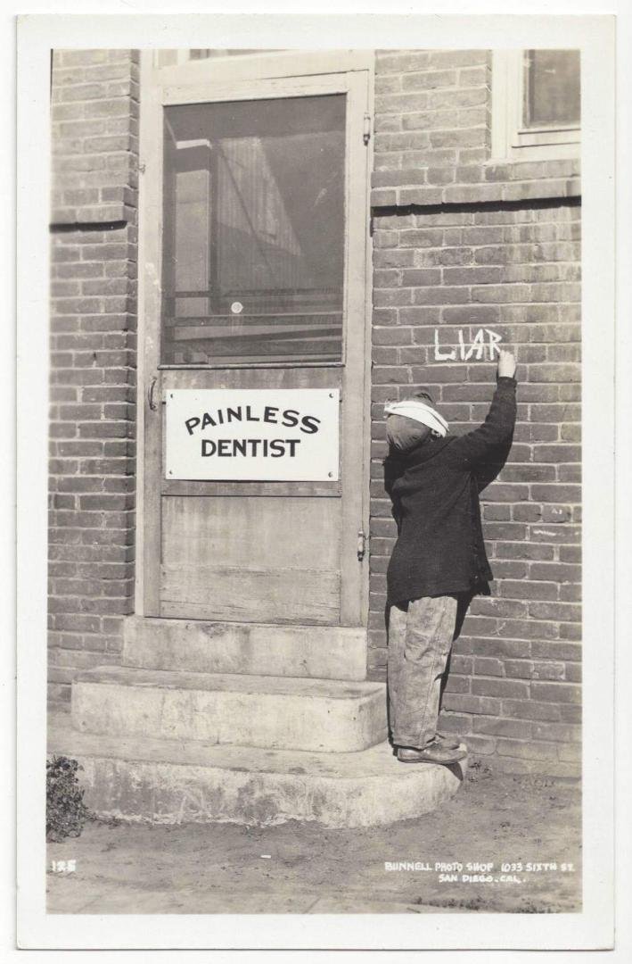 Dentist tomorrow morning.