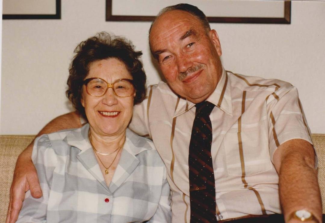 My dad with his second wife Lucie Williams.