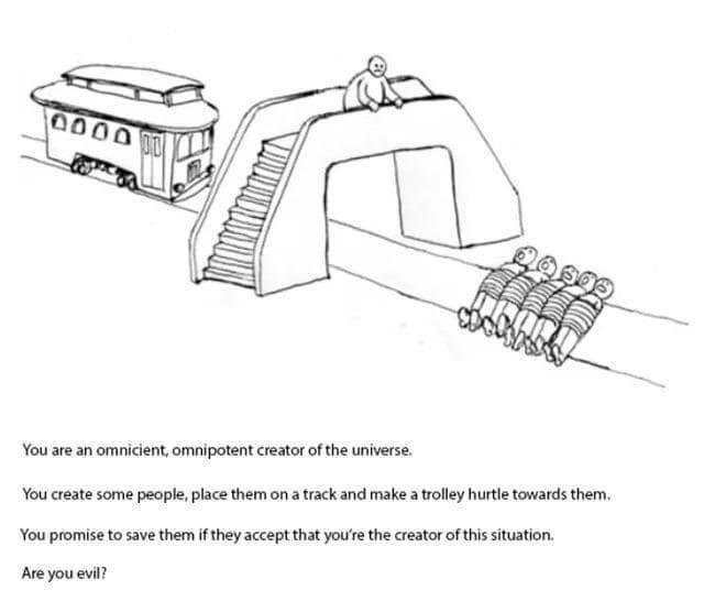 Is the trolley actually capable of harming them? 😼